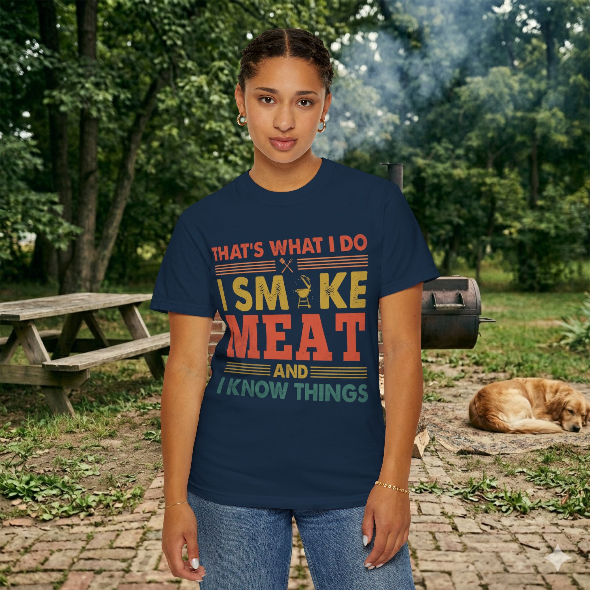 That's What I Do I Smoke Meat And I Know Things T-Shirt