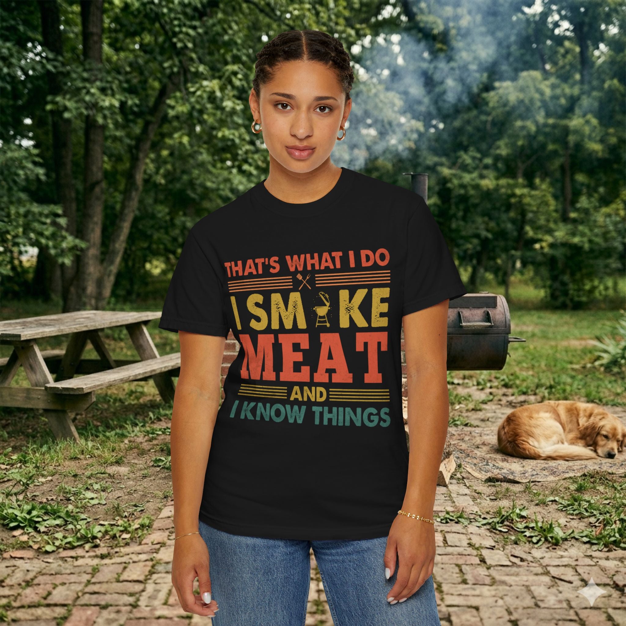 That's What I Do I Smoke Meat And I Know Things T-Shirt