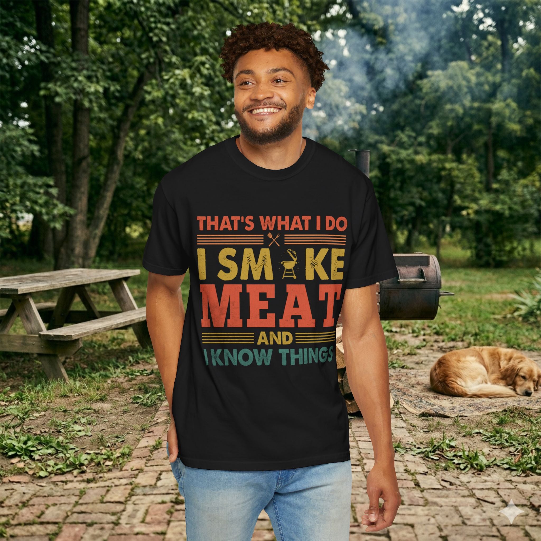 That's What I Do I Smoke Meat And I Know Things T-Shirt