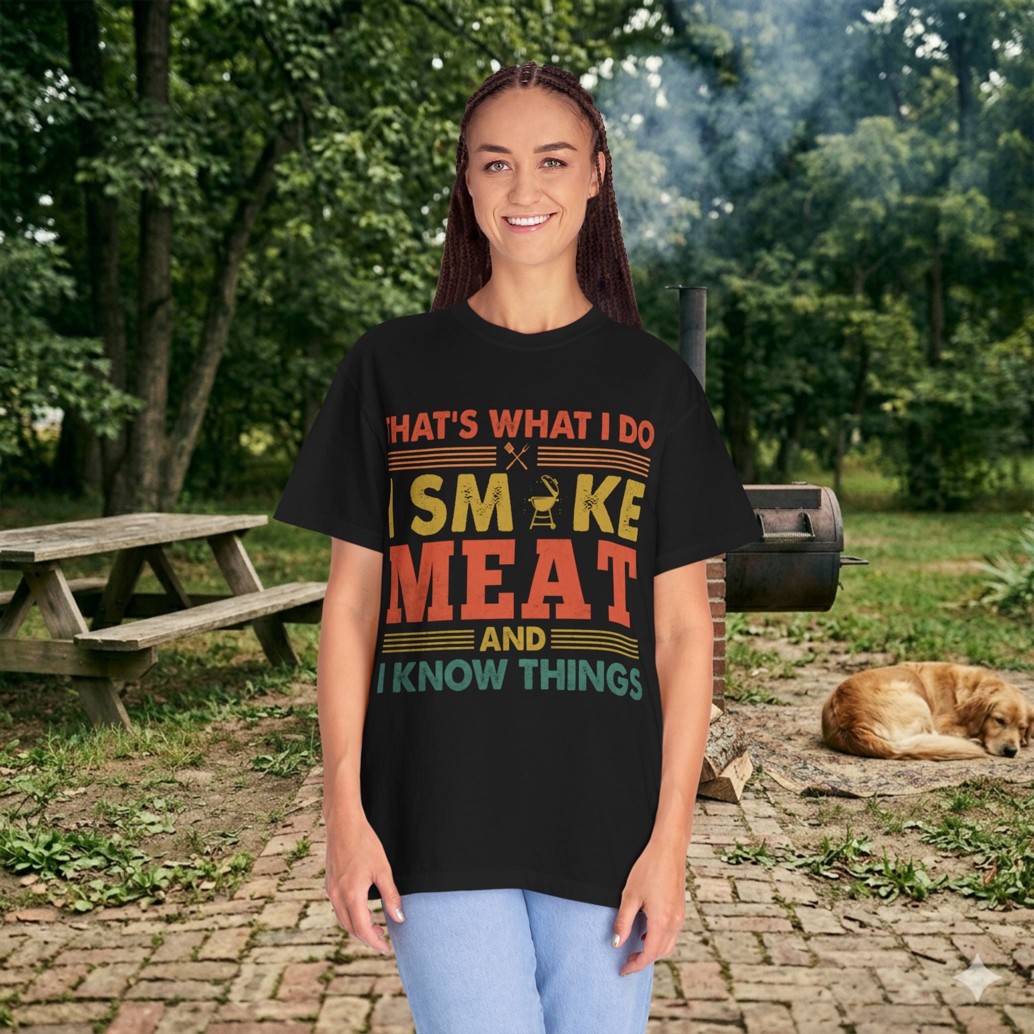 That's What I Do I Smoke Meat And I Know Things T-Shirt