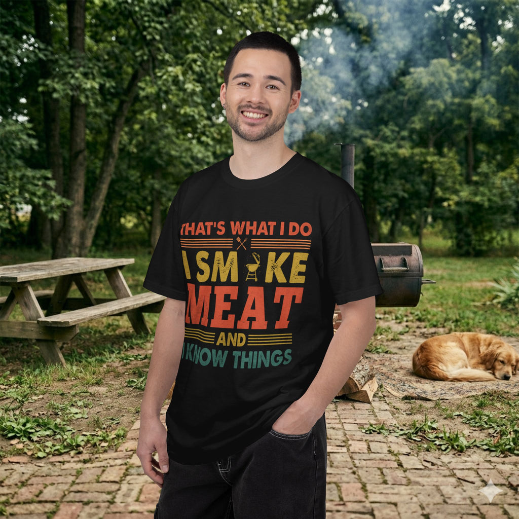 That's What I Do I Smoke Meat And I Know Things T-Shirt