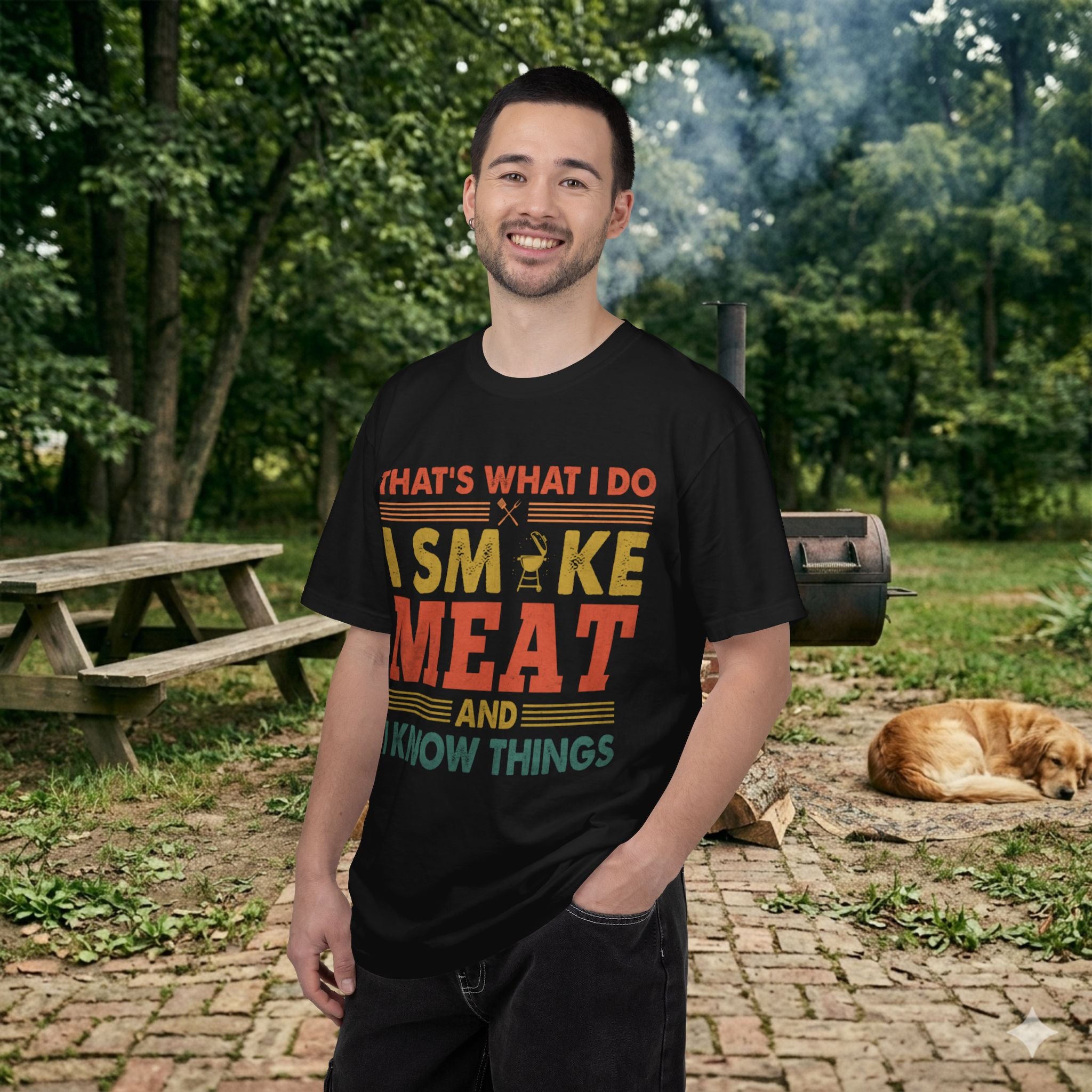 That's What I Do I Smoke Meat And I Know Things T-Shirt