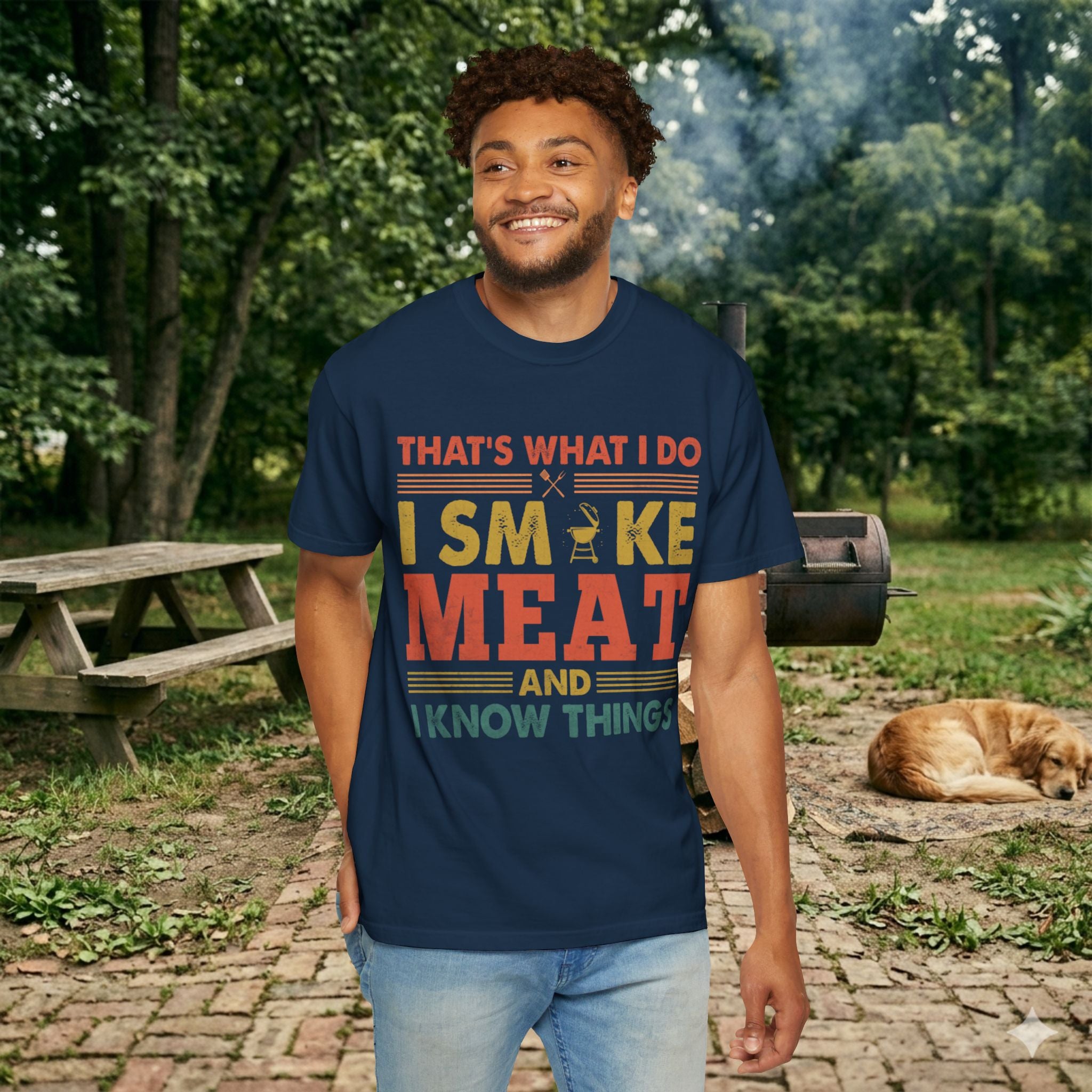 That's What I Do I Smoke Meat And I Know Things T-Shirt